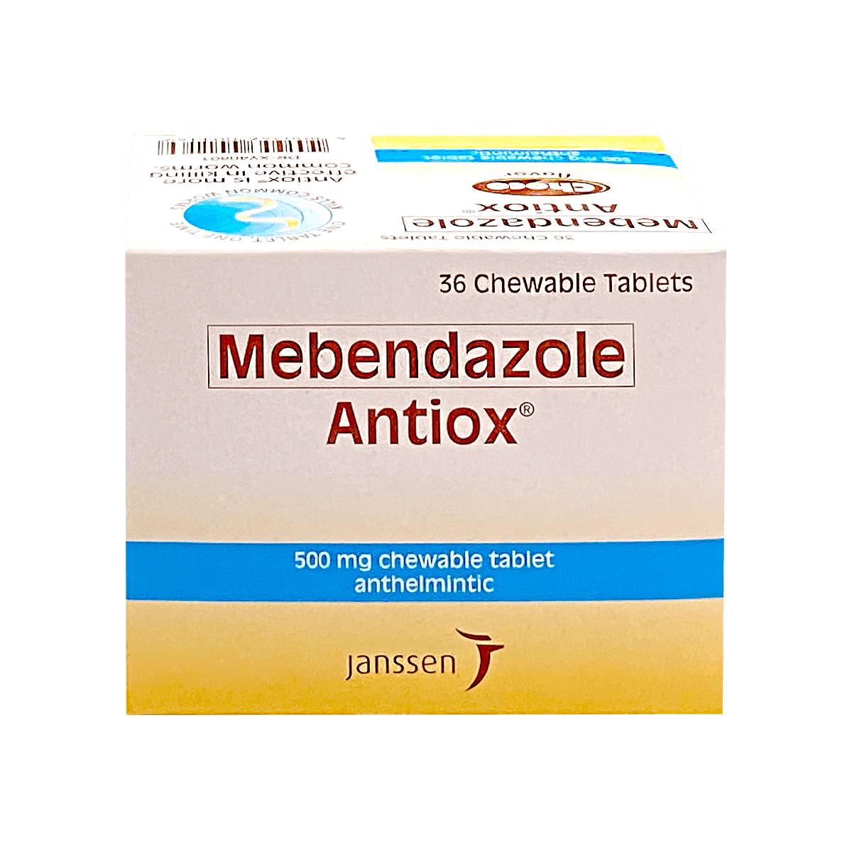 ANTIOX Choco Mebendazole 500mg - 1 Chewable Tablet price in the ...